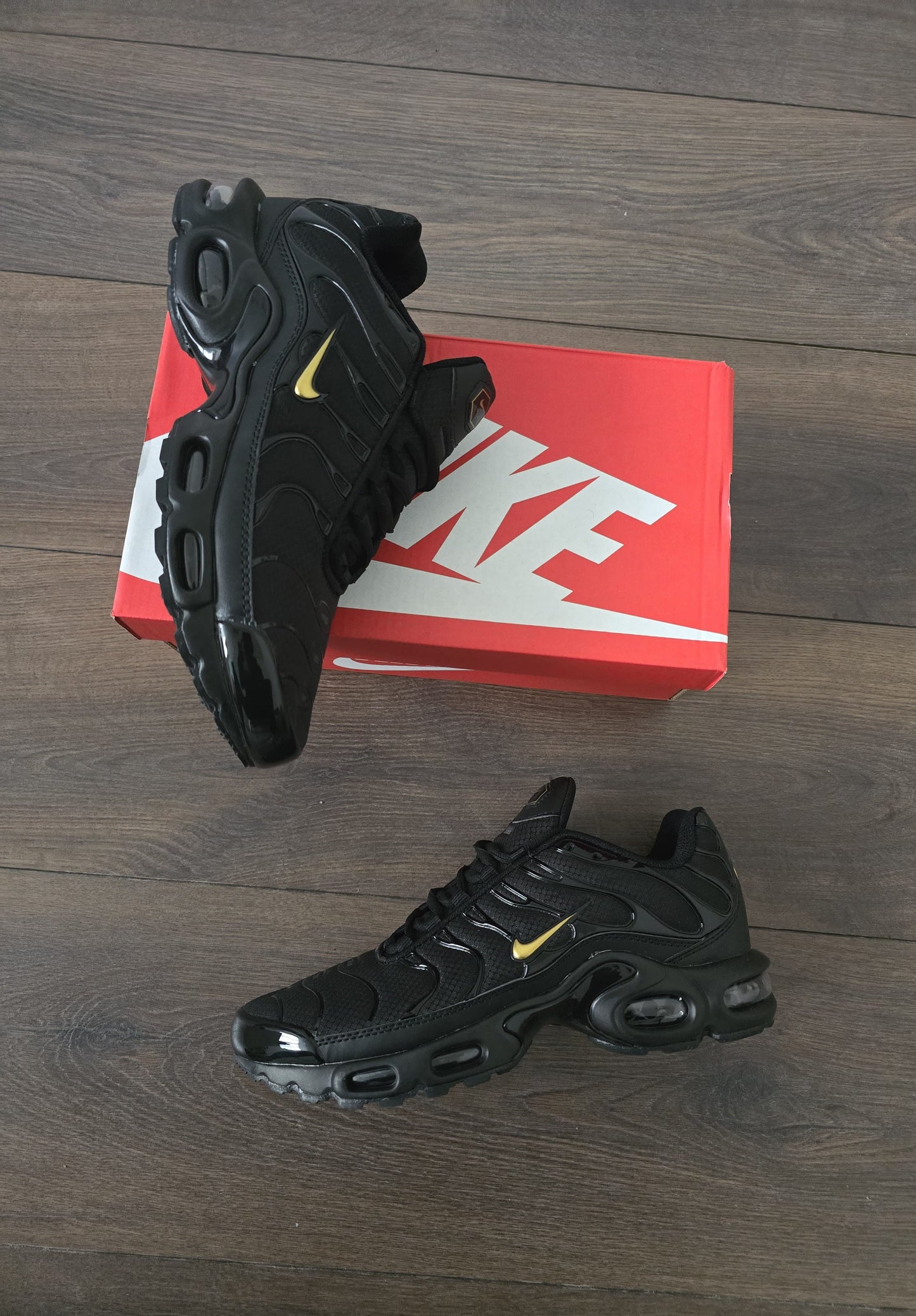 Tn negra logo oro