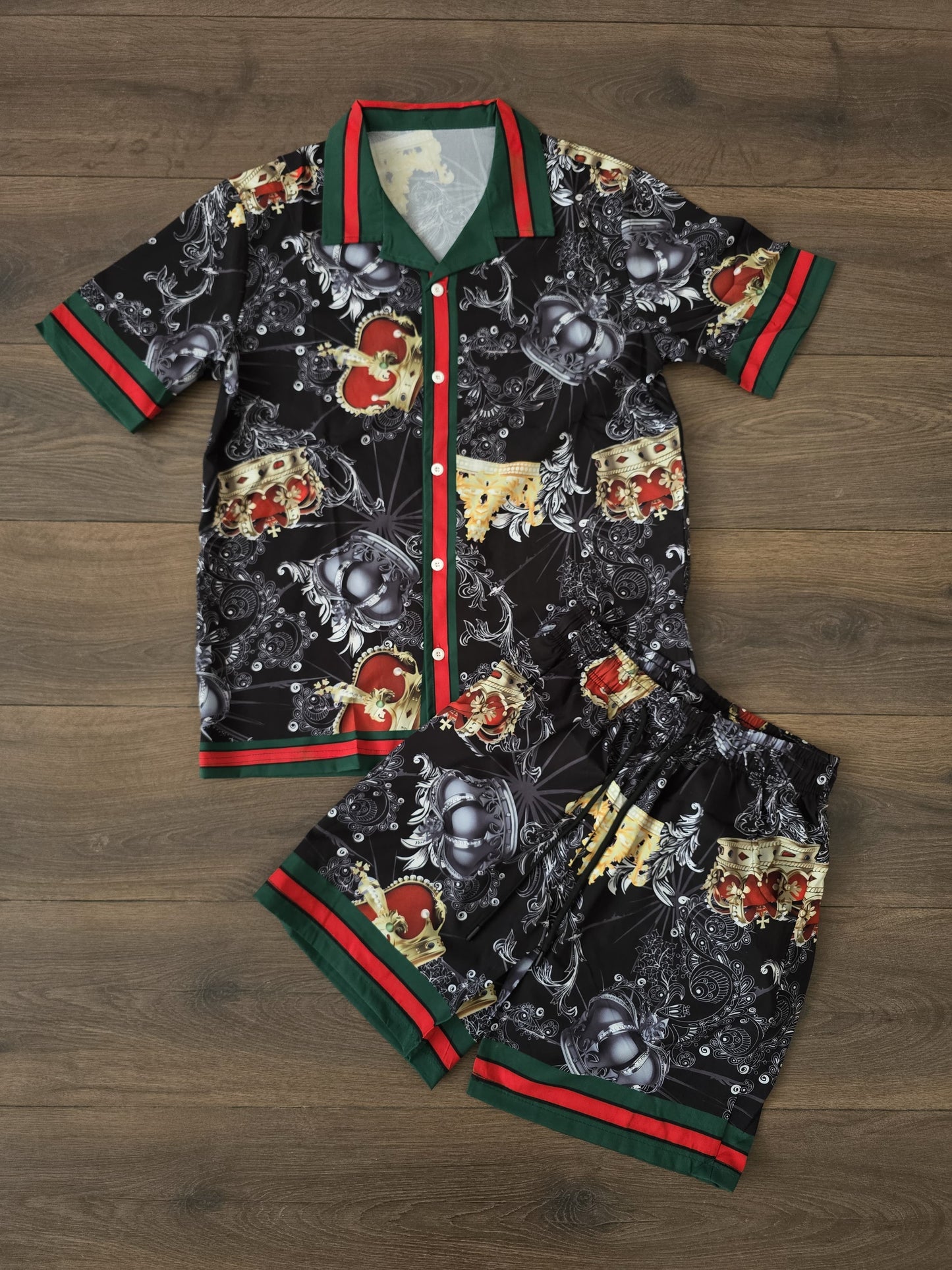 Conjunto verano camisa gucci negro
