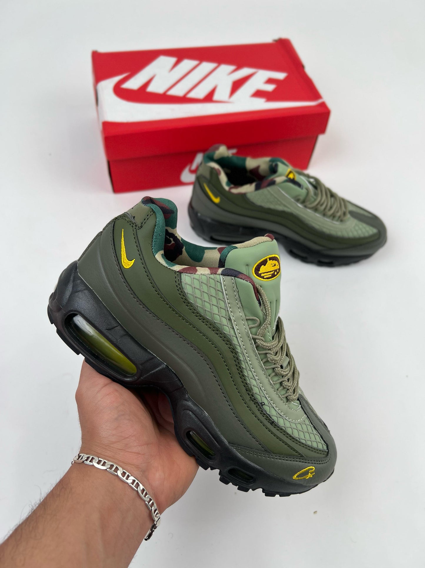 Air max 95 x Corteiz verde logo amarillo