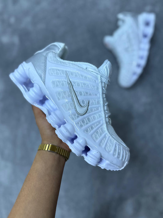 Shox blancas logo rojo