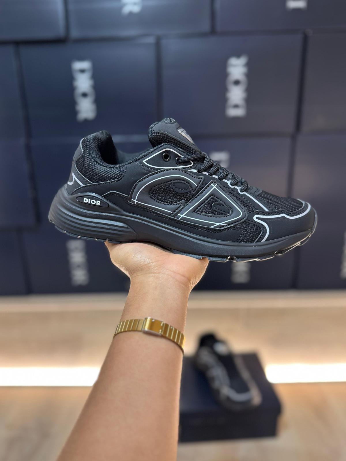 Dior b30 negras logo gris detalles blancos