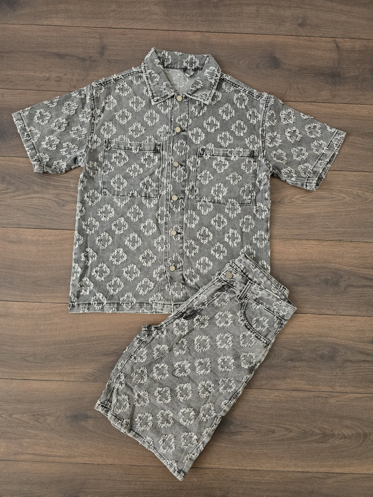Conjunto verano vaquero gris