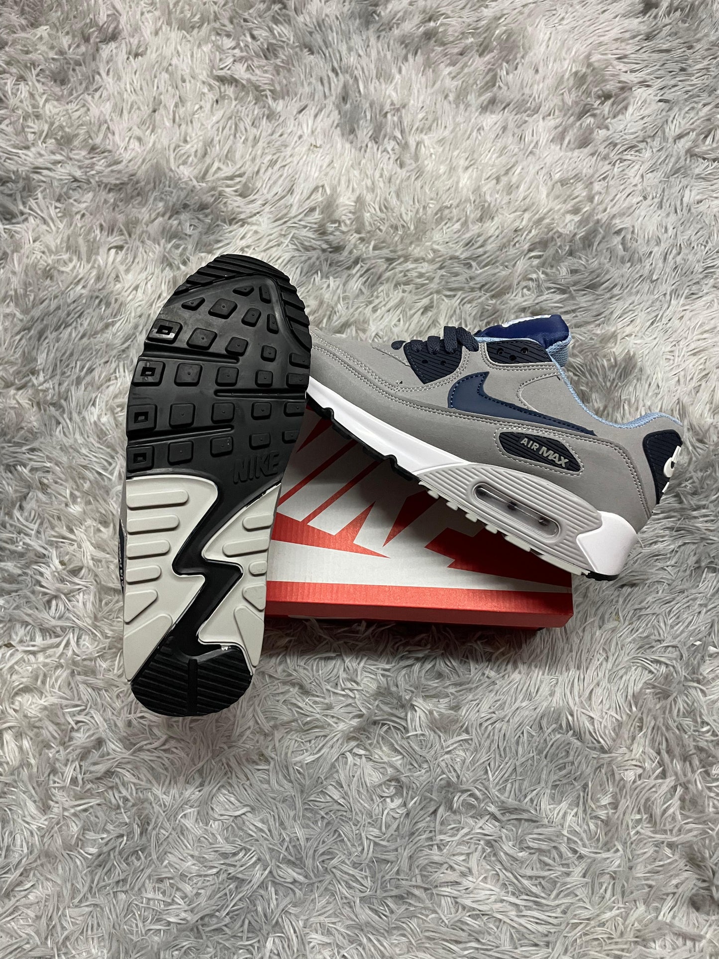 AIR MAX 90 GRIS AZUL