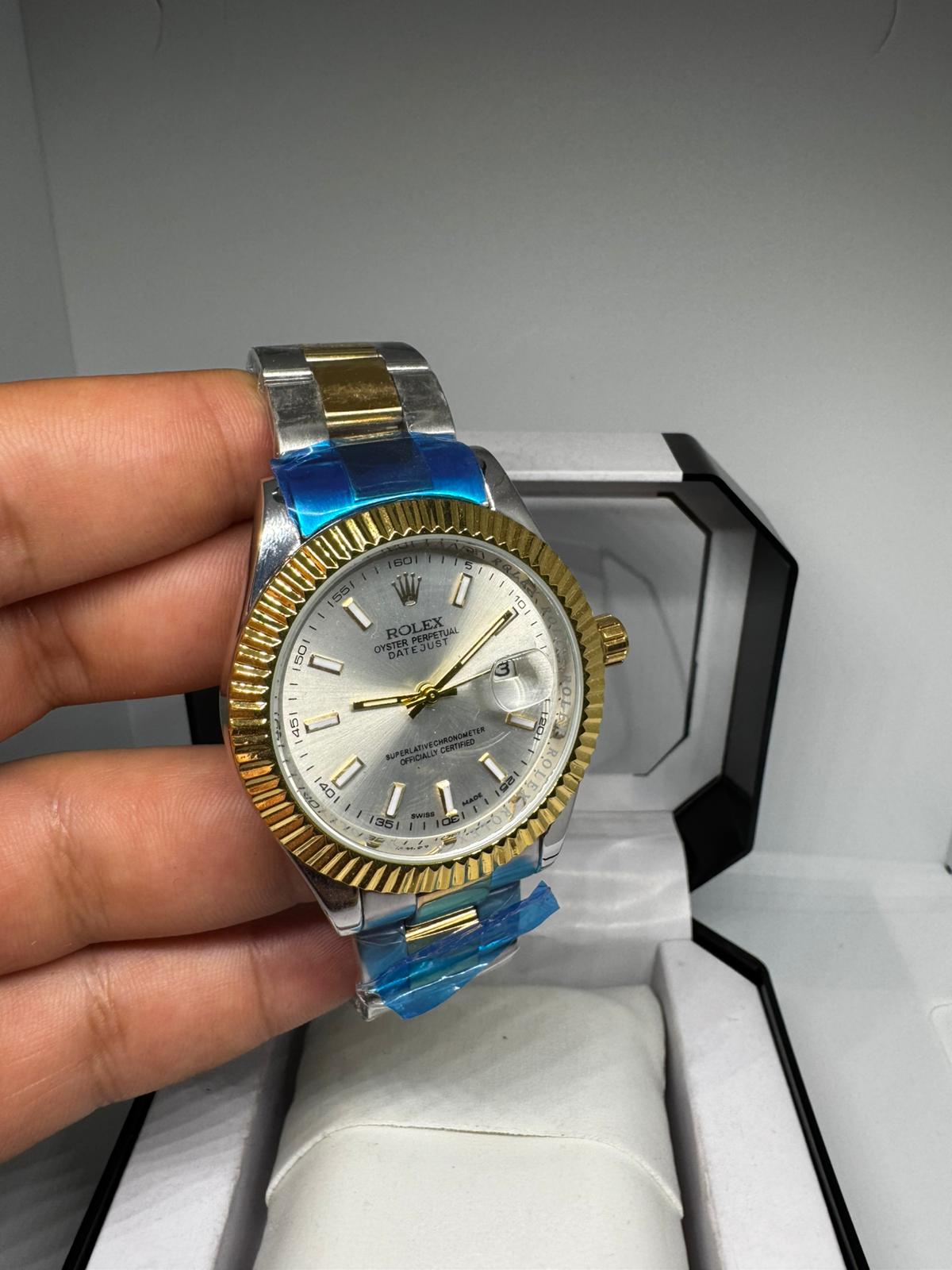 RELOJ ROLEX DORADO Y PLATEADO