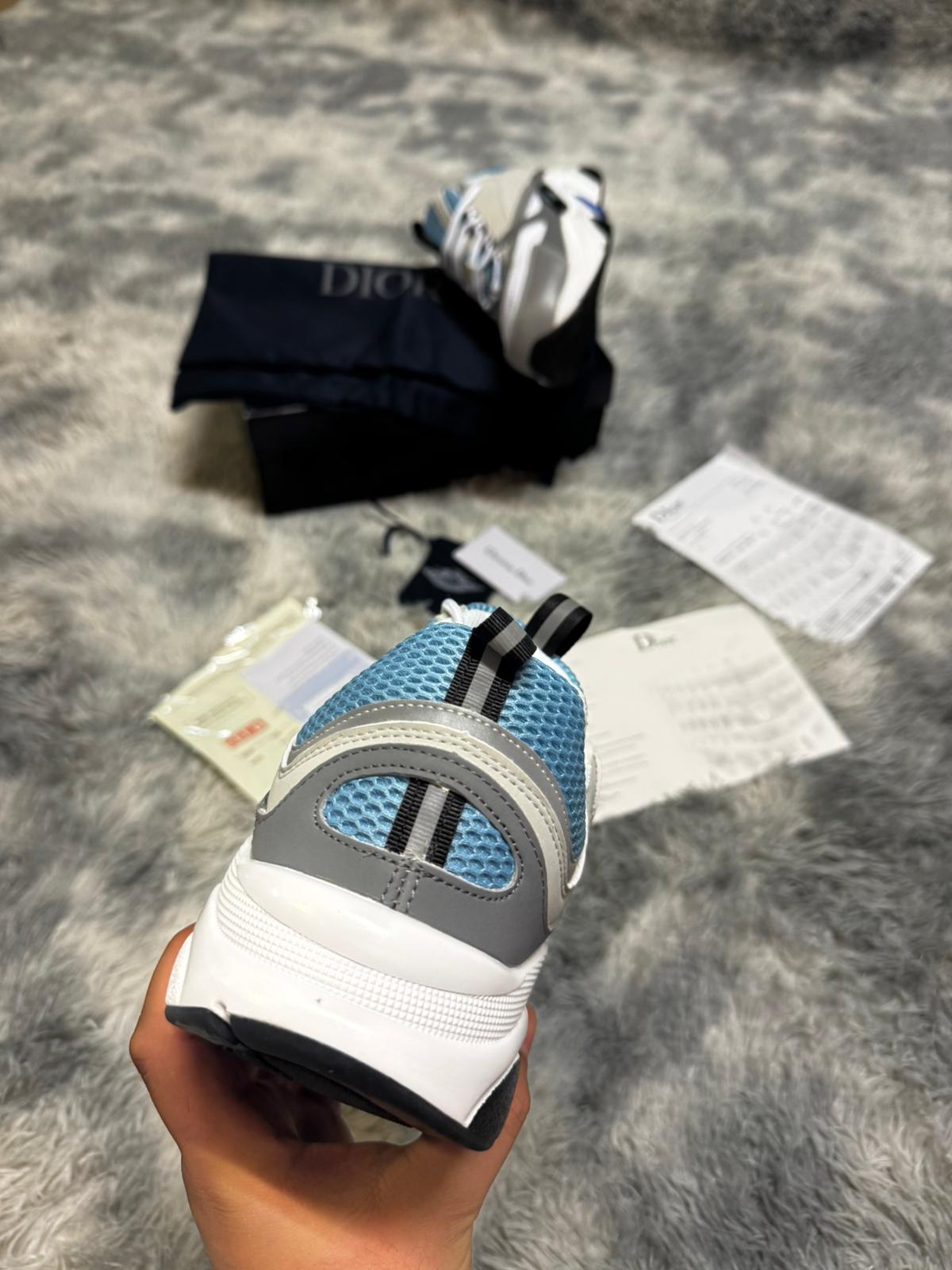 Dior b22 grises y azules detalles blancos