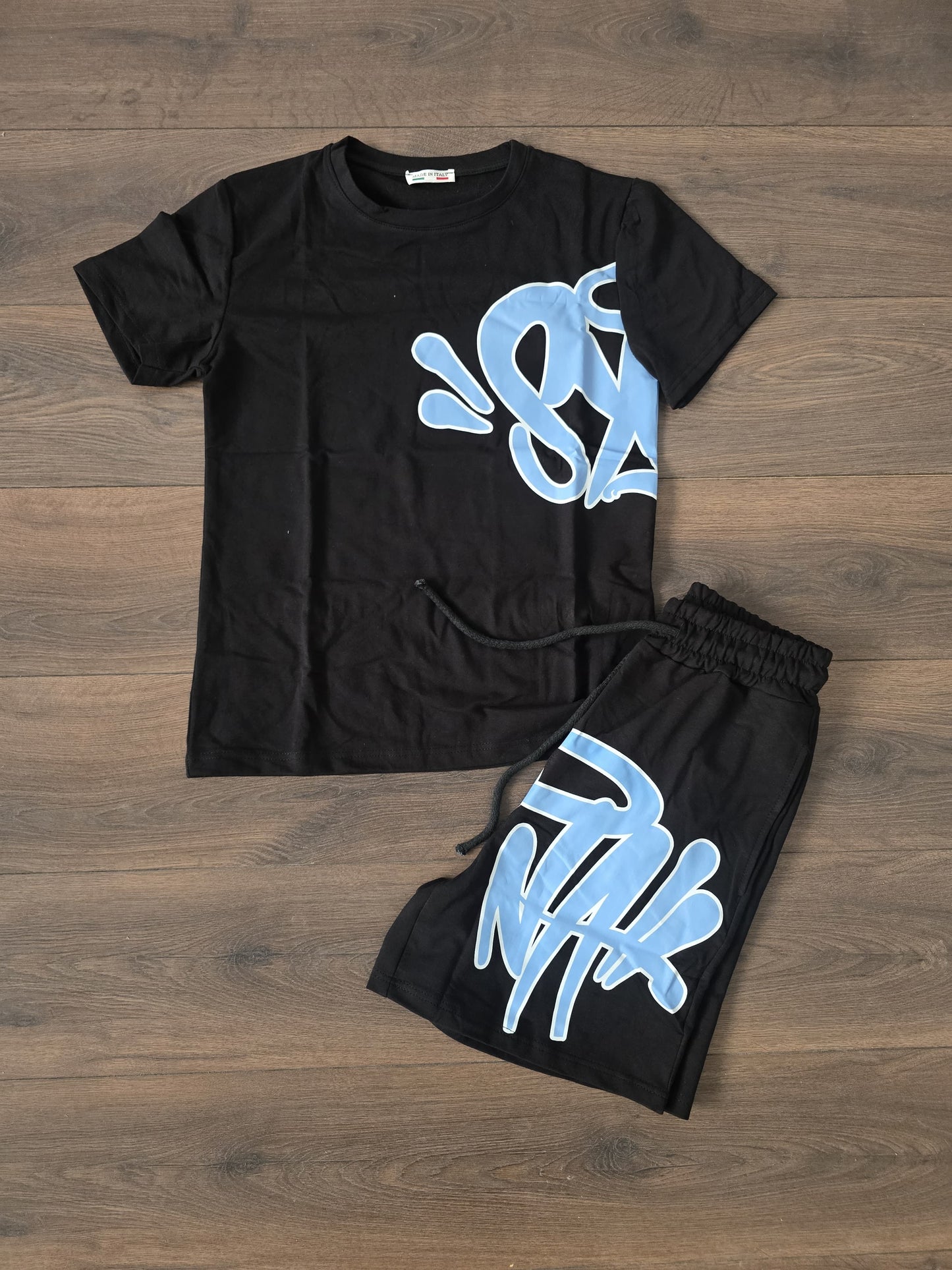 Conjunto verano syna negro azul