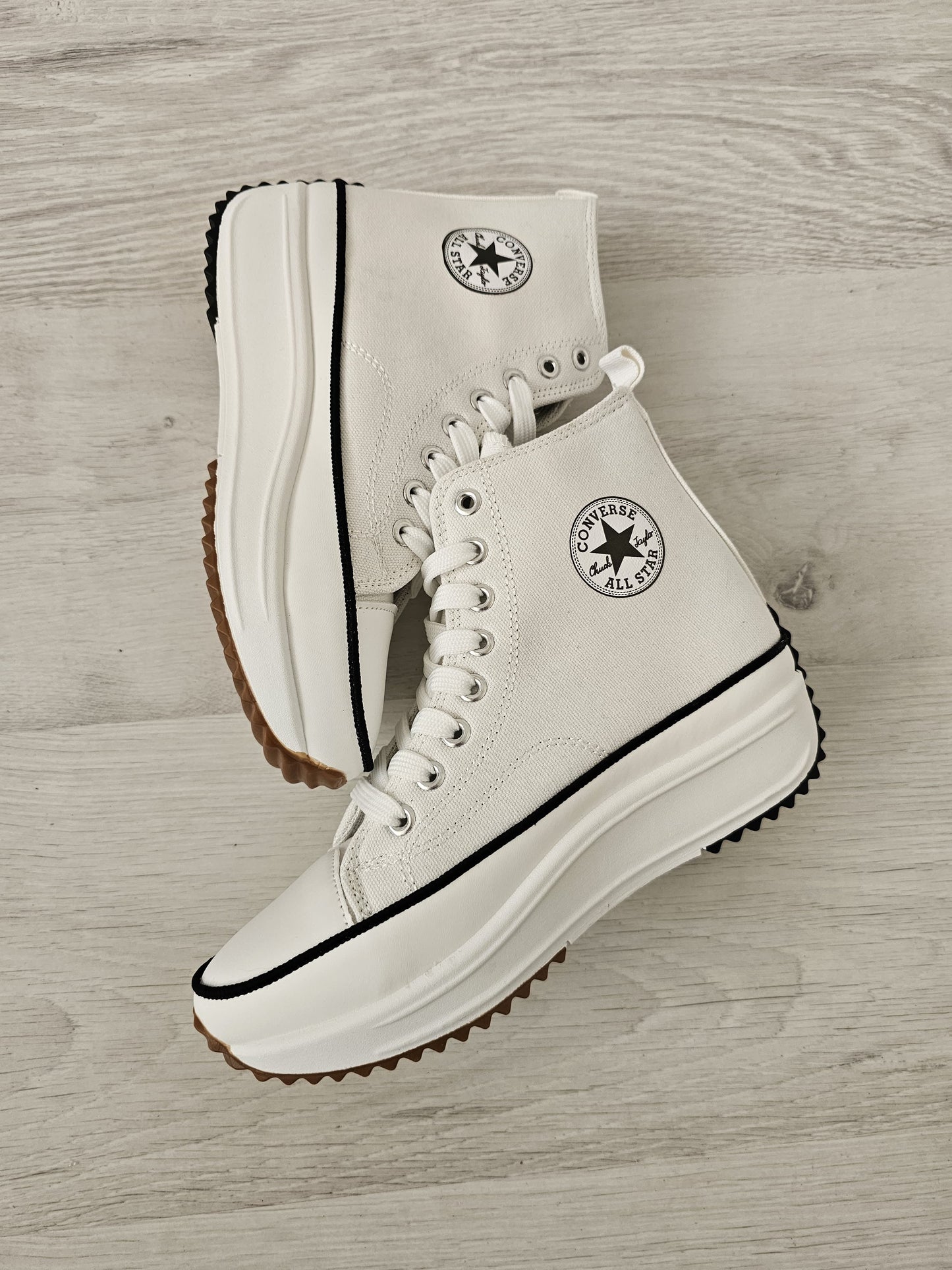 Converse run star blanca tela