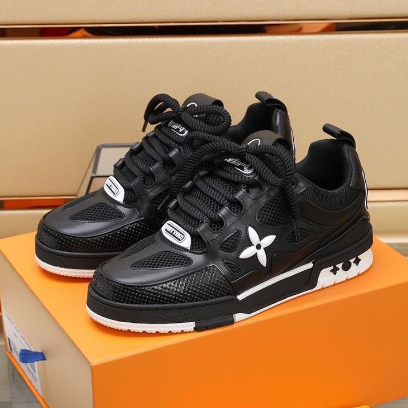 LV skate negras y blancas
