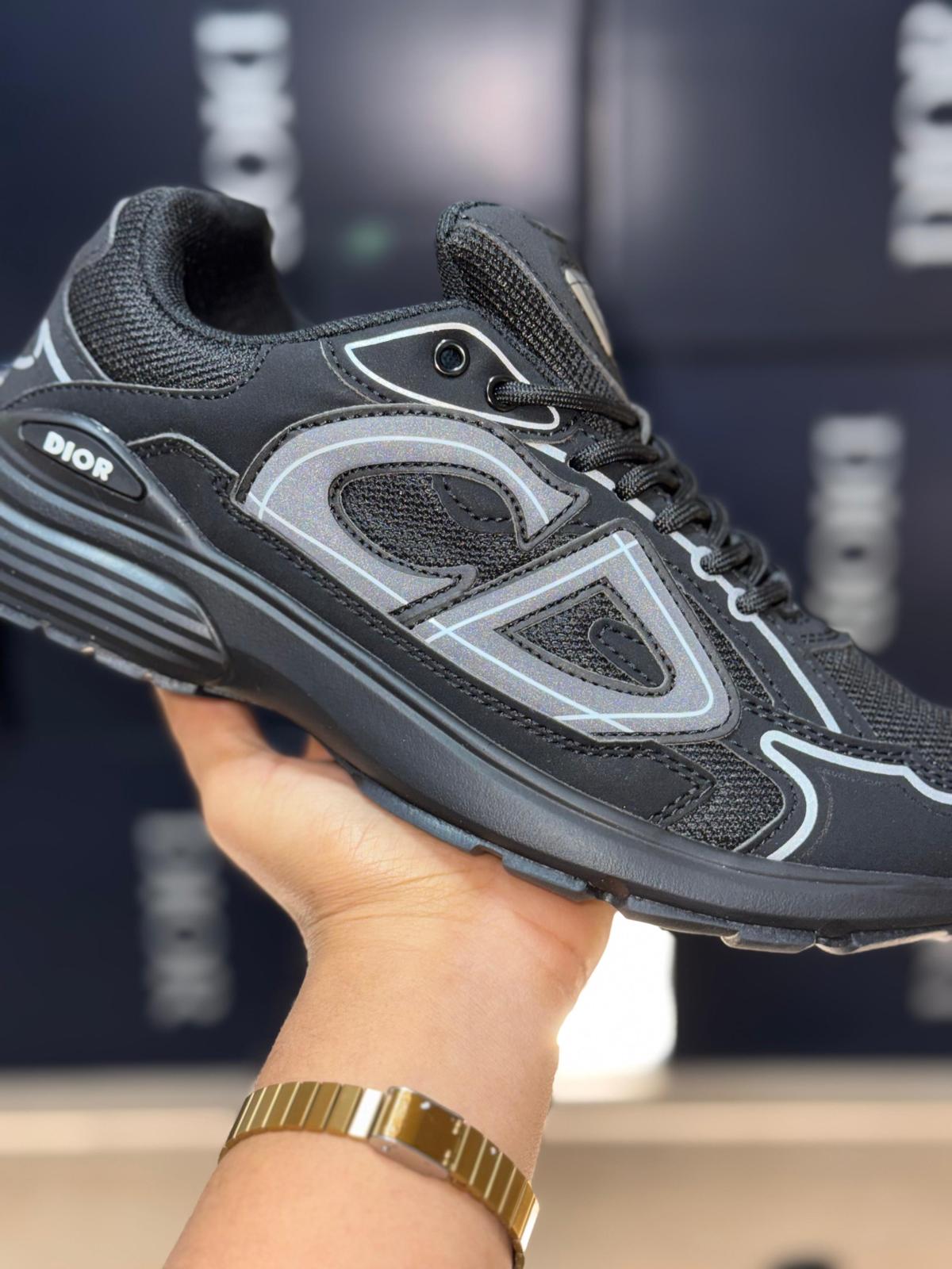 Dior b30 negras logo gris detalles blancos