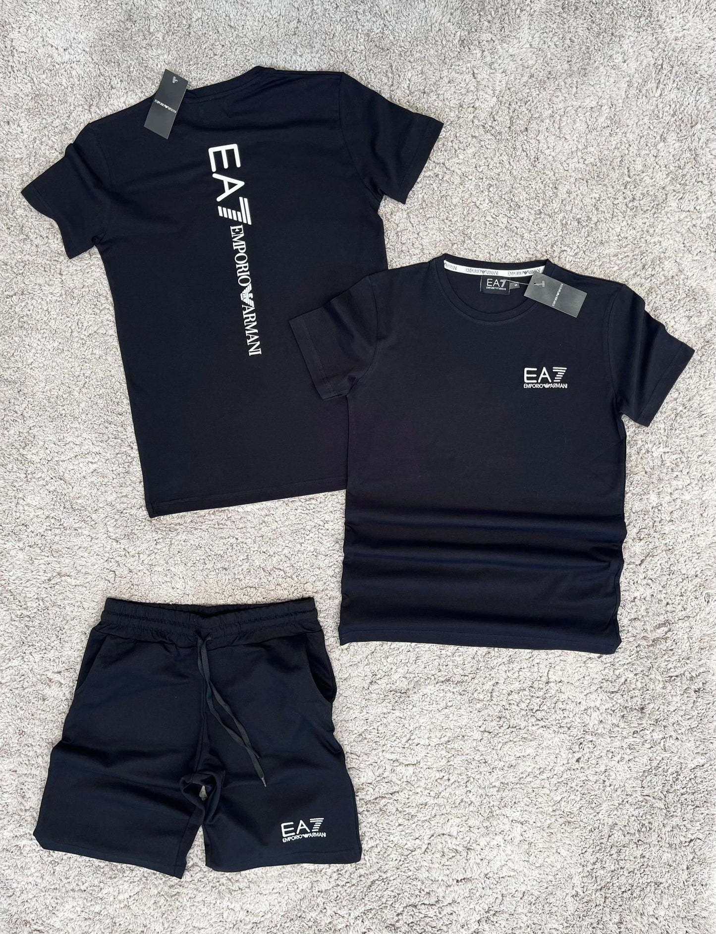 CONJUNTO ARMANI NEGRO LOGO BLANCO