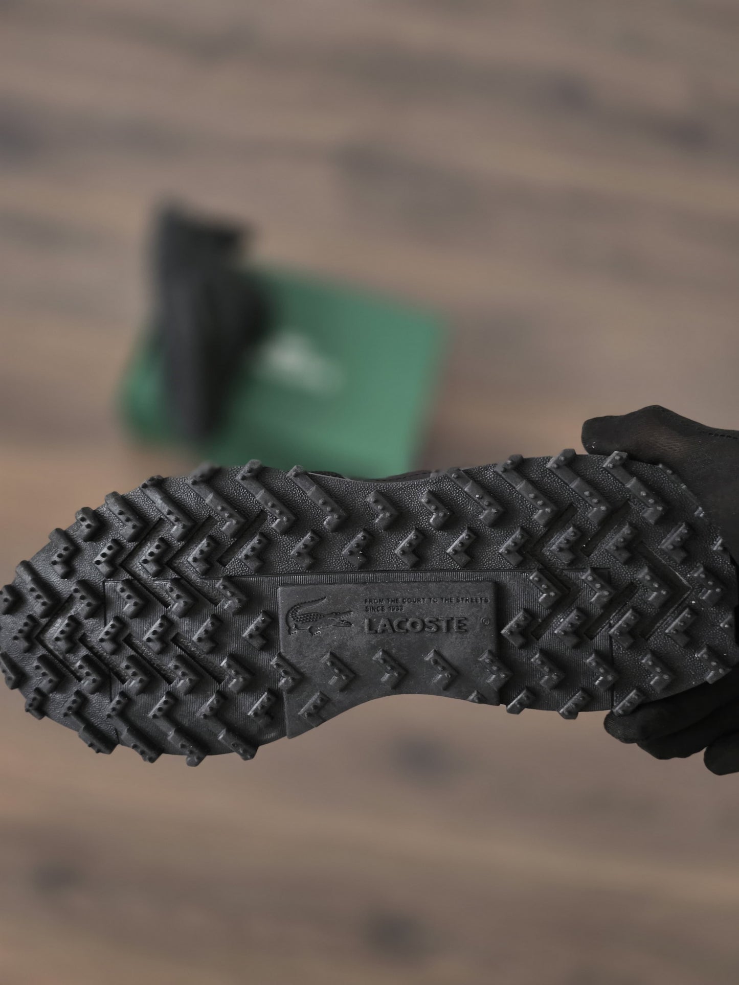 Zapas lacoste negra