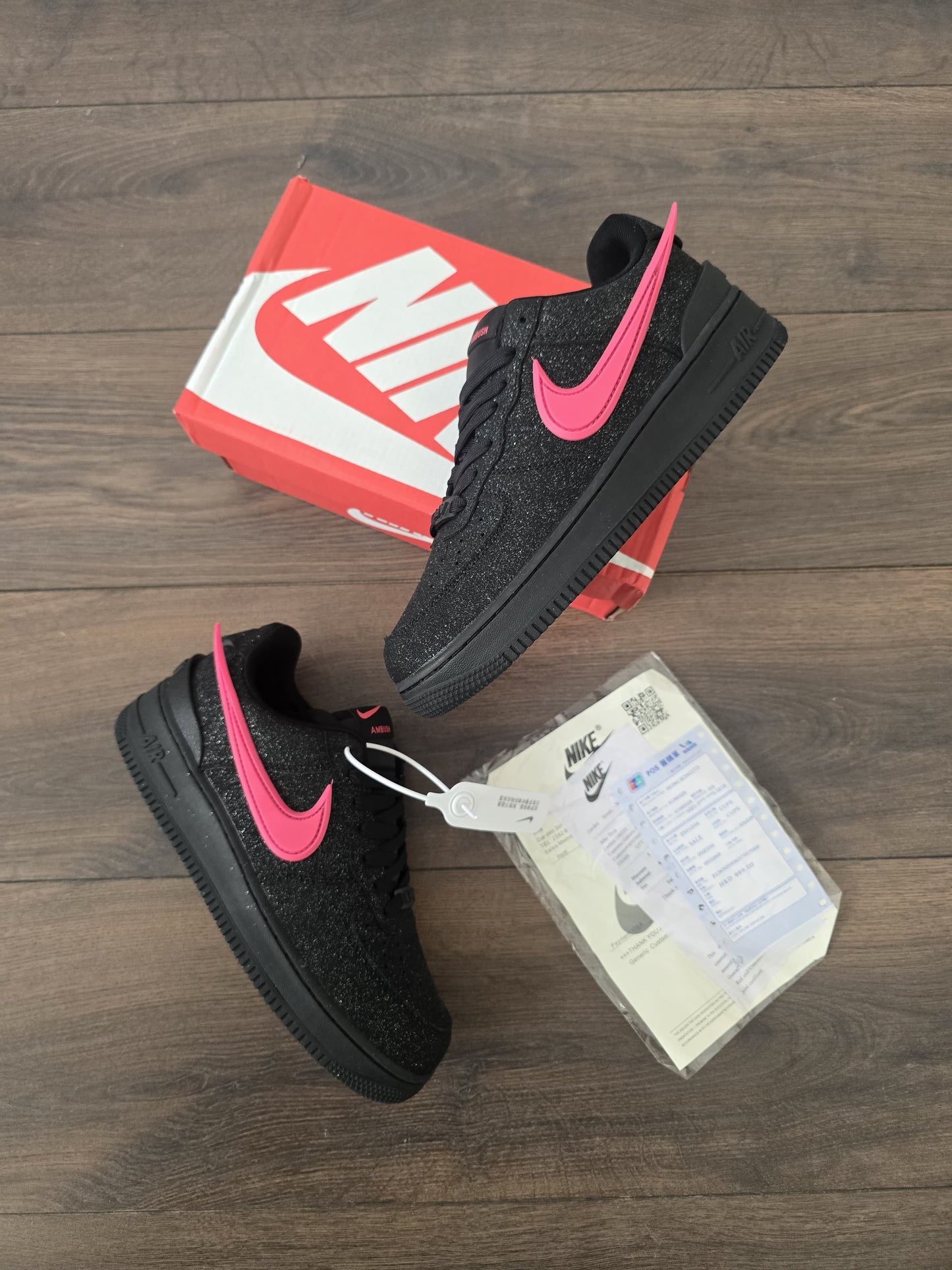 Force ambush negra brillo rosa