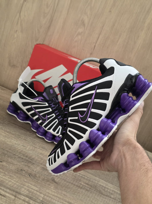 Shox negra blanca lila