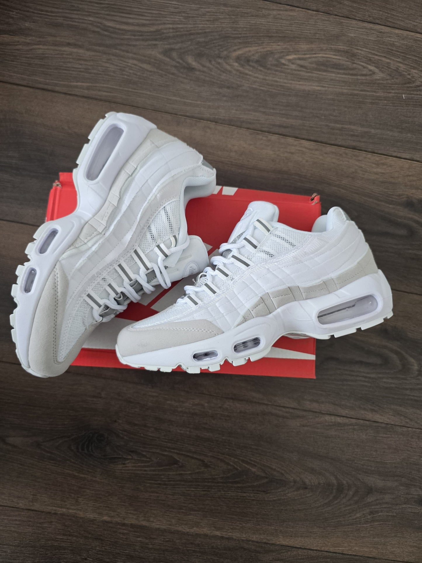 Air max 95 blanca gris