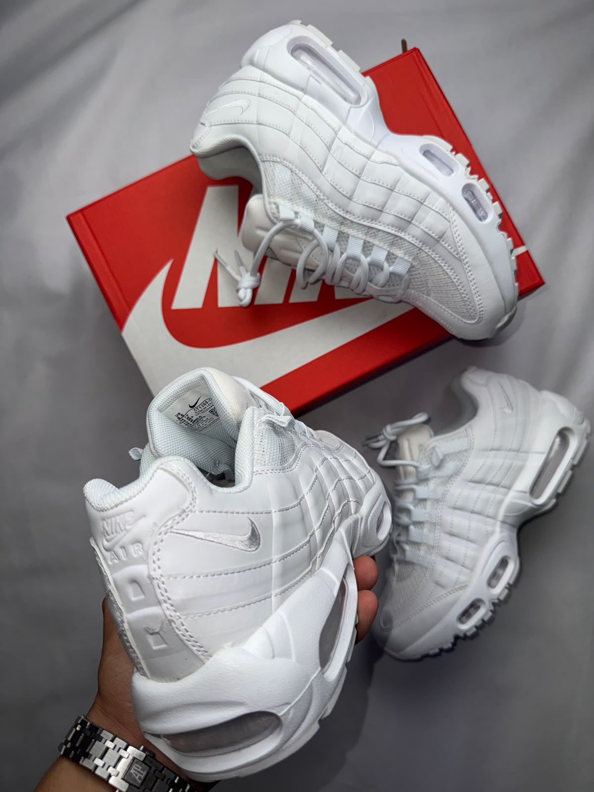 Air max 95 x Central Cee blancas