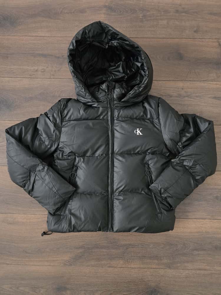 Abrigo ck mujer negro