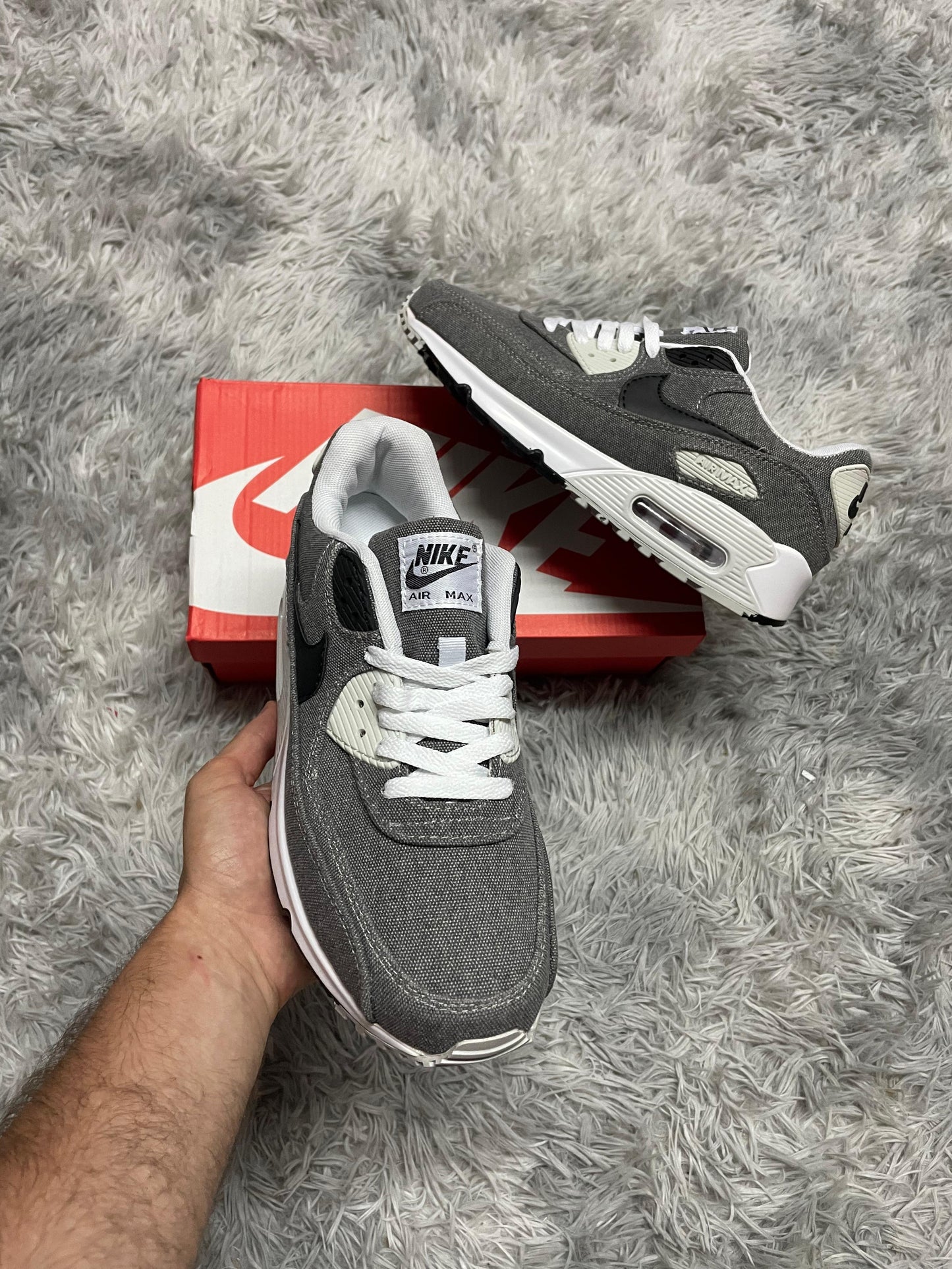 AIR MAX 90 GRIS NEGRO