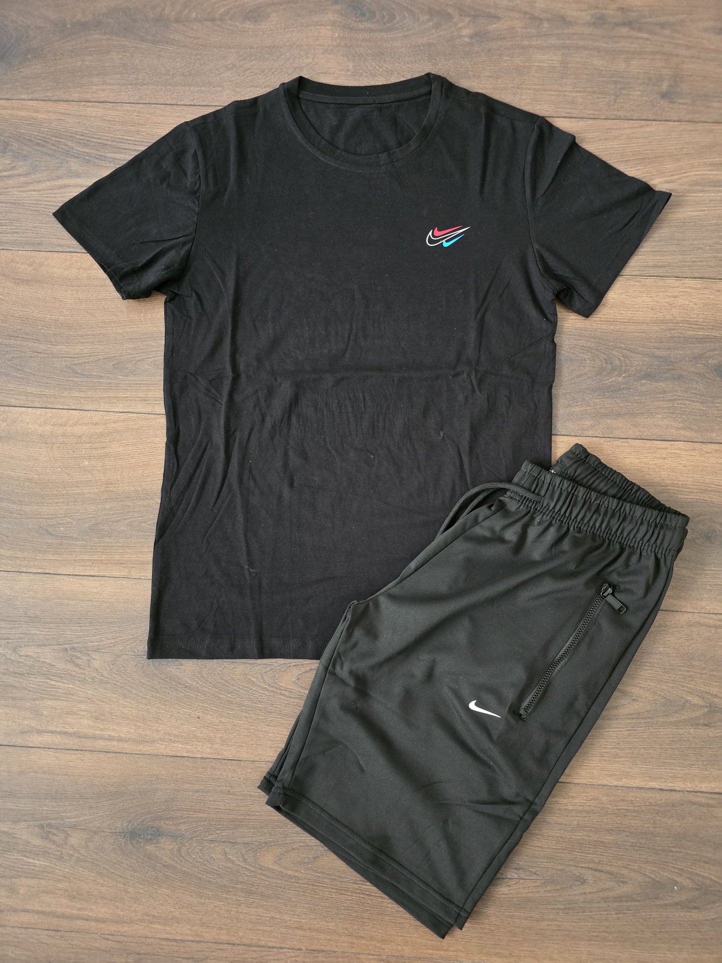 Conjunto nike verano negro 3 logos