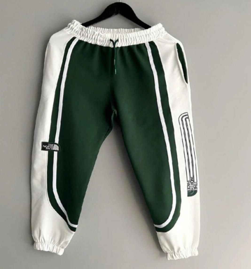 Pantalón north face Oversize verde y blanco