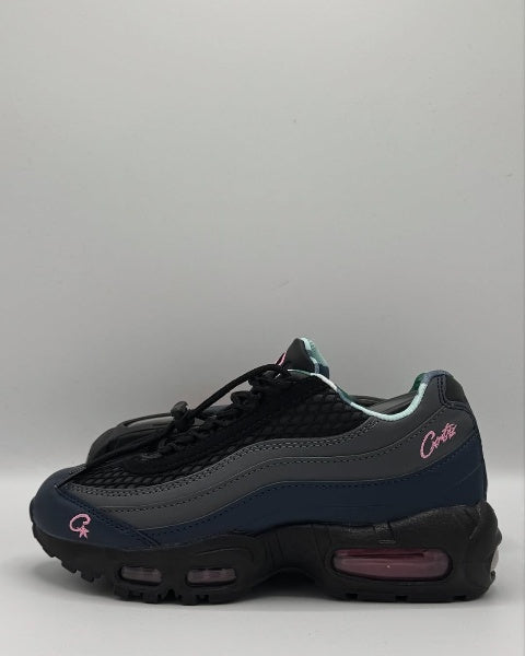 Air max 95 x Corteiz gris azul logo rosa