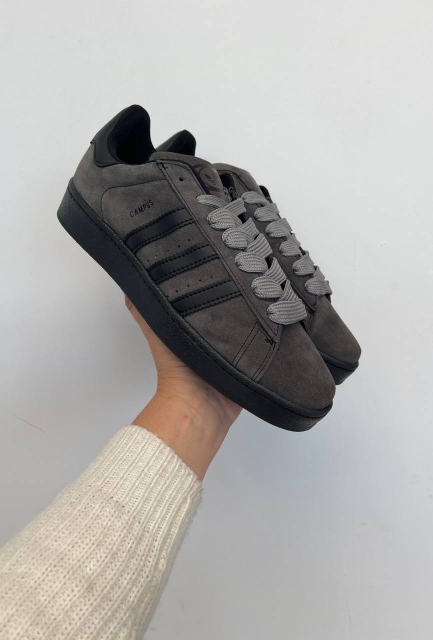 ADIDAS CAMPUS gris y logo negro
