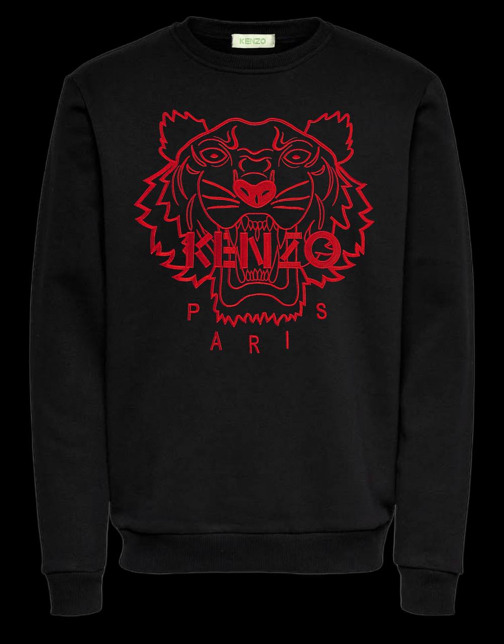 Sudadera KENZO negro logo rojo