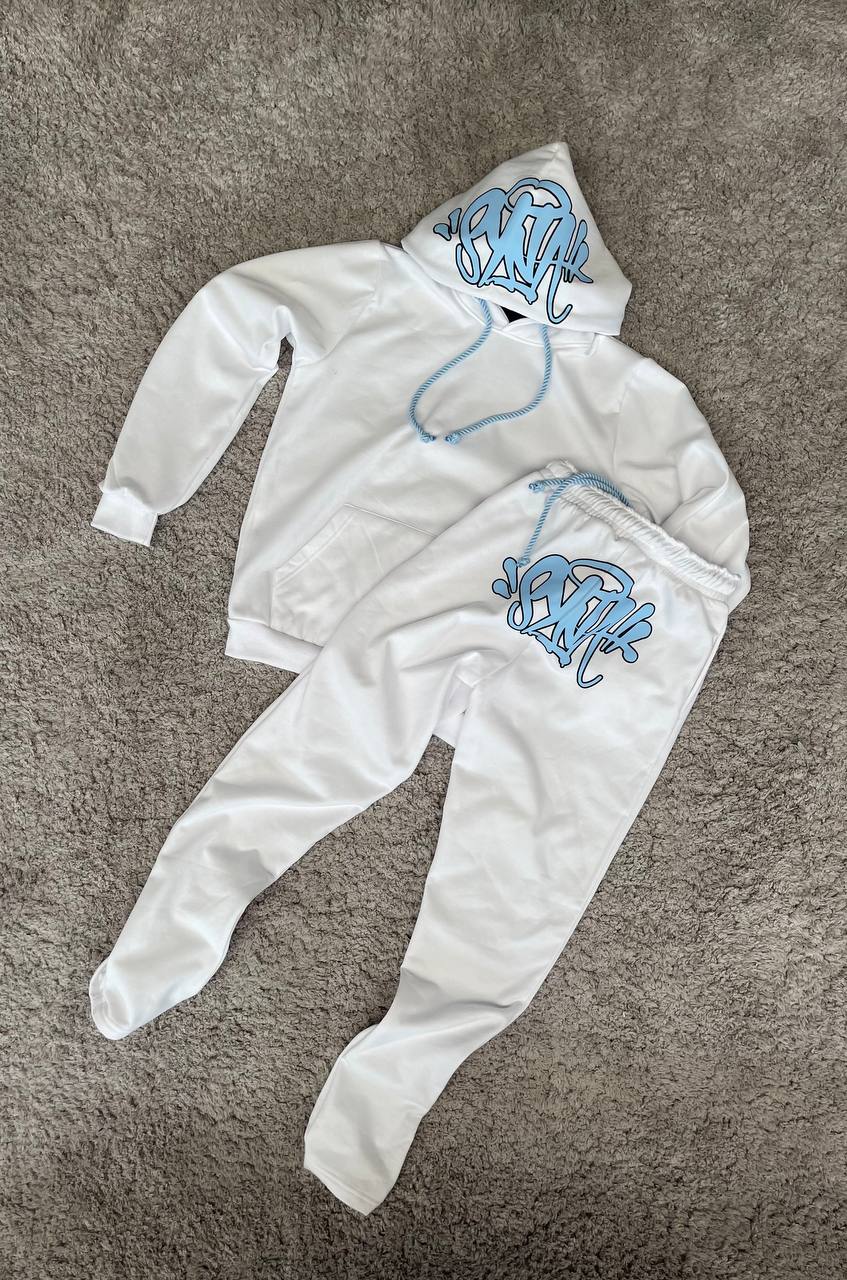 CHANDAL SYNA blanco logo azul