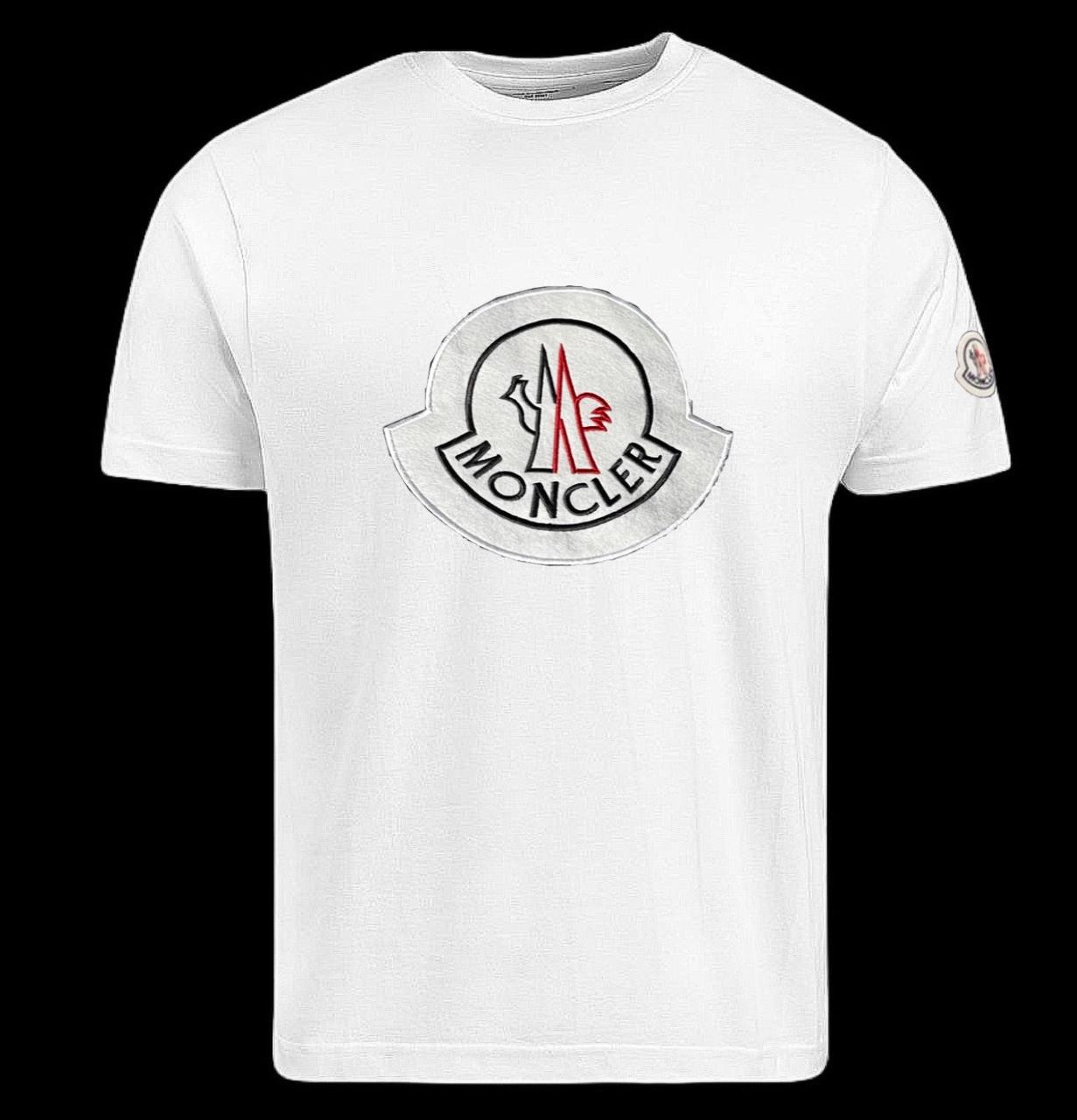Camiseta moncler blanca logo grande