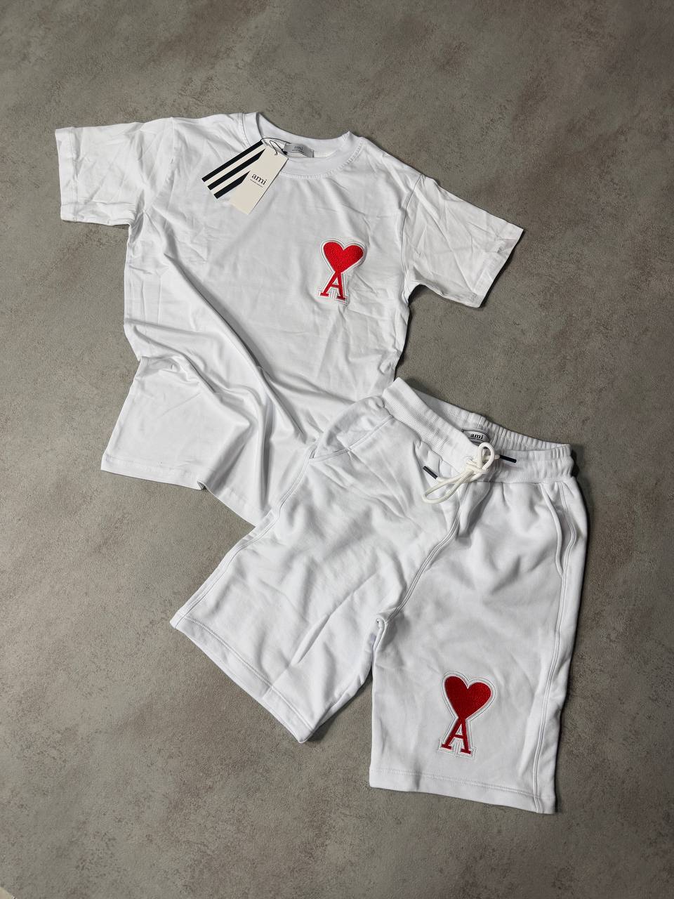 Conjunto ami paris logo rojo