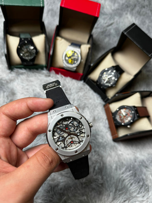 RELOJ HUBLOT gris y negro
