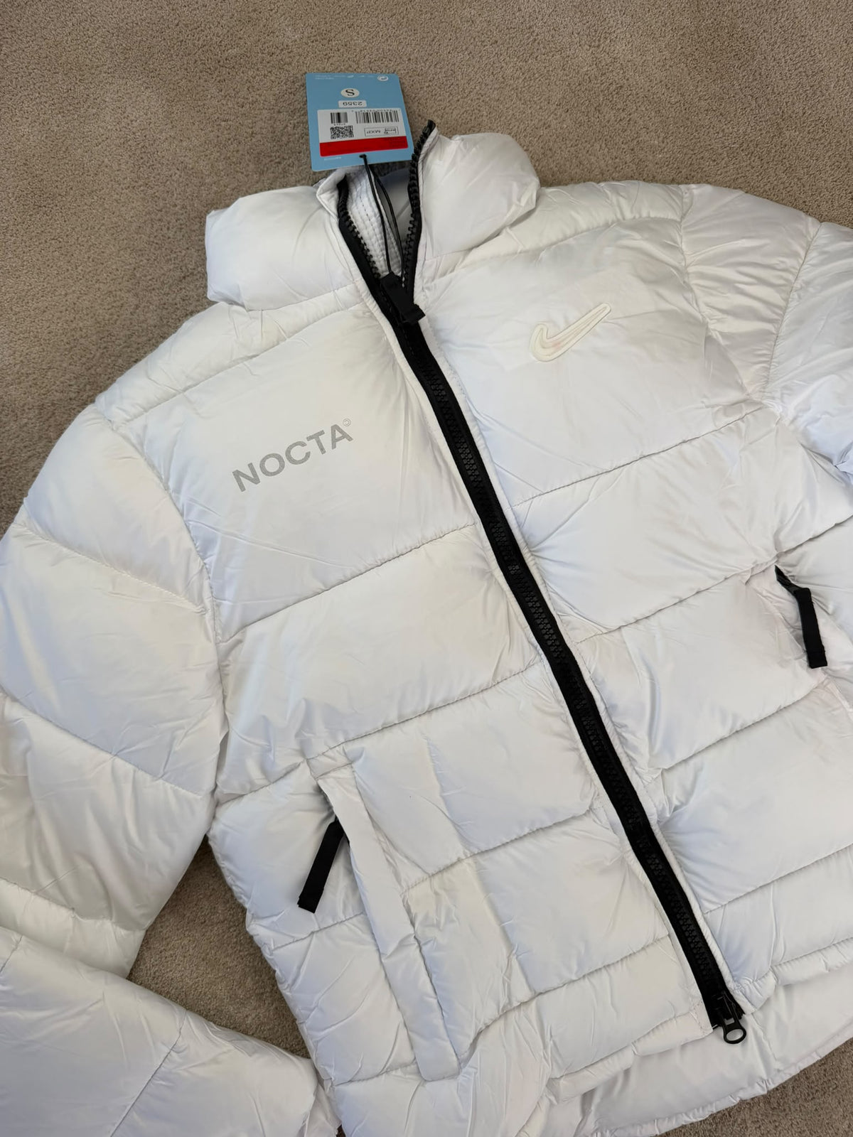 CHAQUETA Nocta nike PUFF blanca