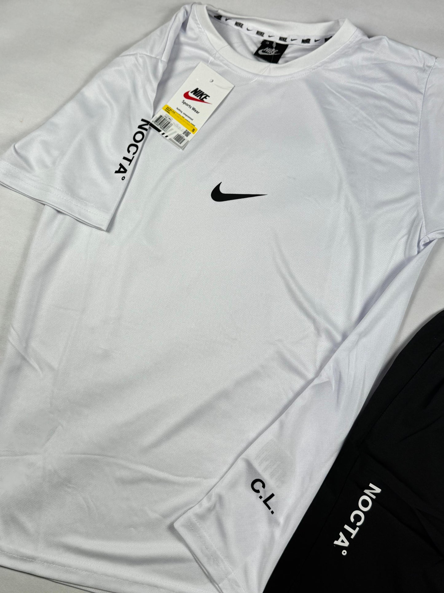 Conjunto nike x nocta blanco logo negro
