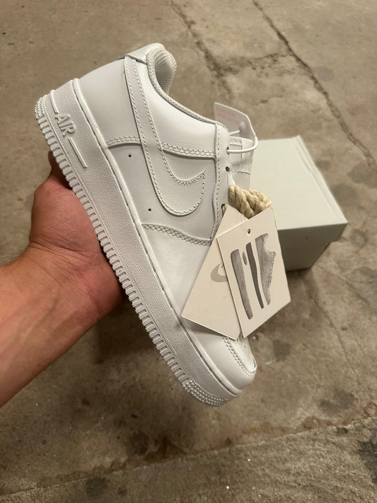 Air force blanca cordones gordos beige
