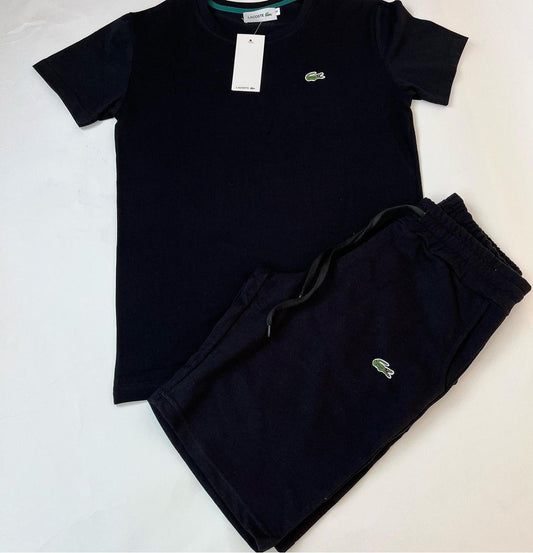 Conjunto pantalón corto LACOSTE negro