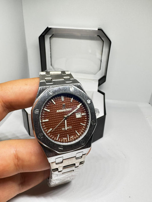 RELOJ ANDEMARS PIGUET MARRON Y PLATEADO