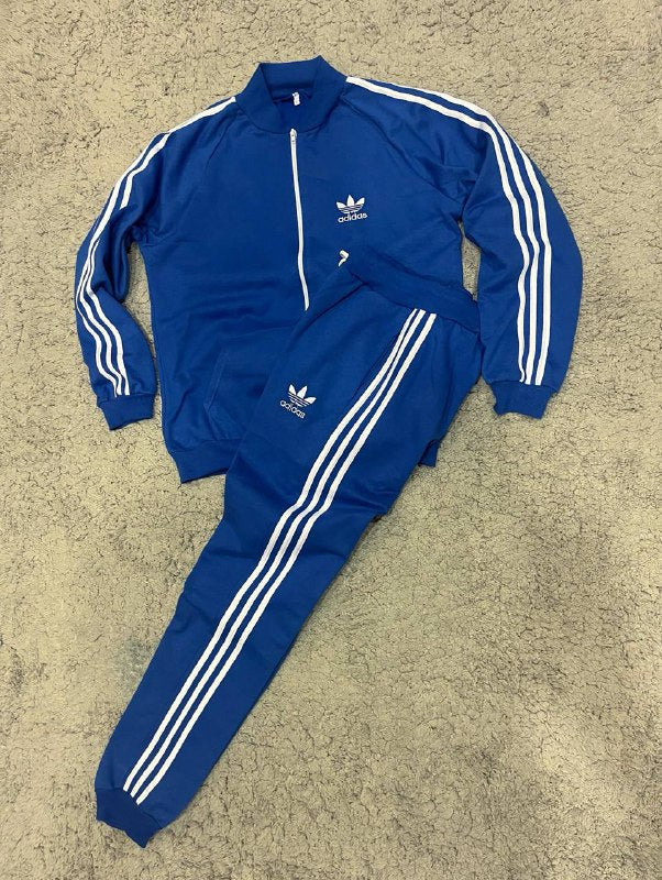 CHANDAL ADIDAS CLASSIC AZUL LOGO BLANCO