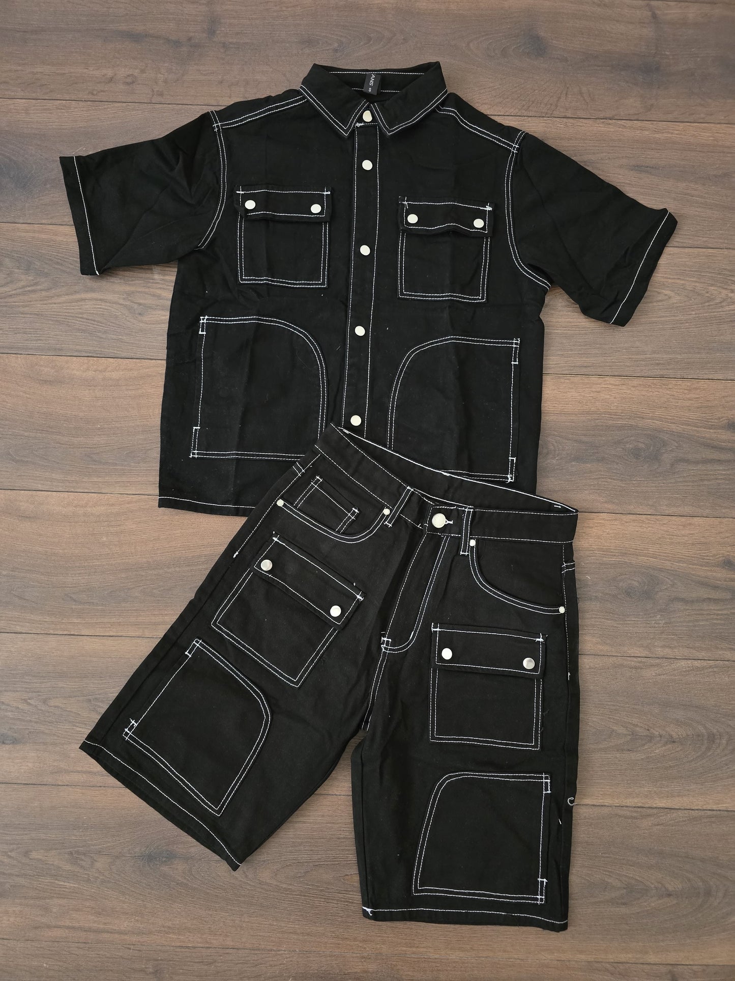 Conjunto verano vaquero negro