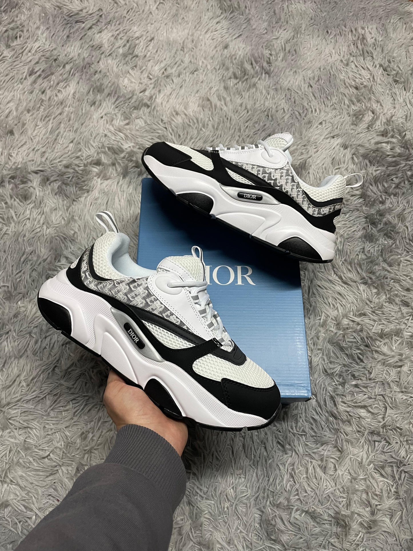 DIOR B22 BLANCO y NEGRO DETALLES GRISES
