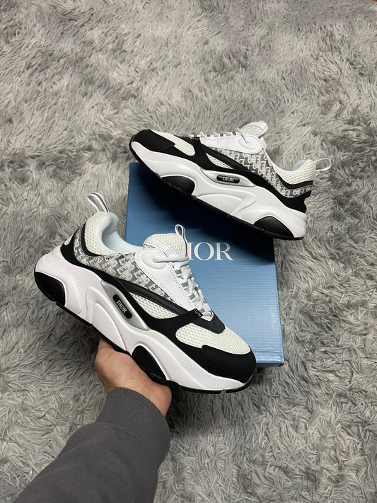 DIOR B22 BLANCO y NEGRO DETALLES GRISES