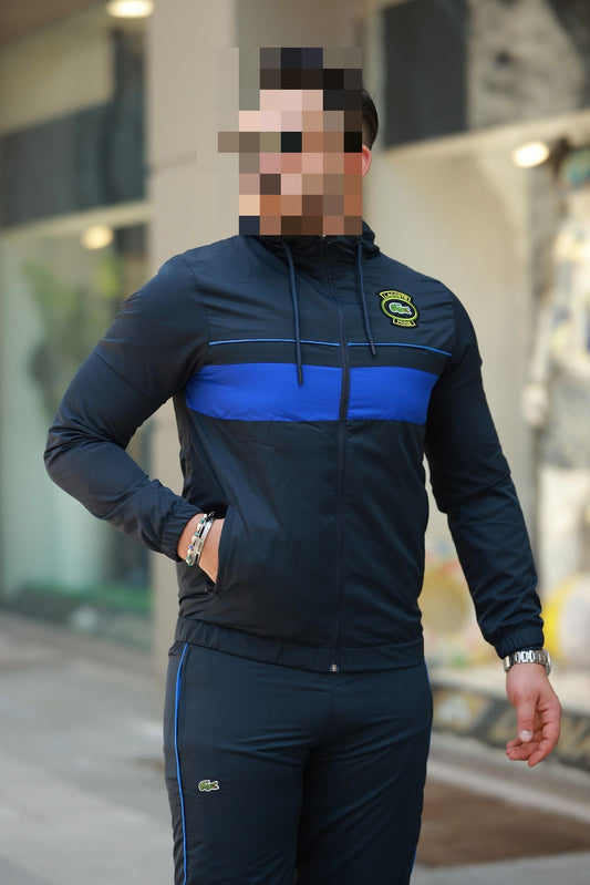 Chandal lacoste cortavientos azul