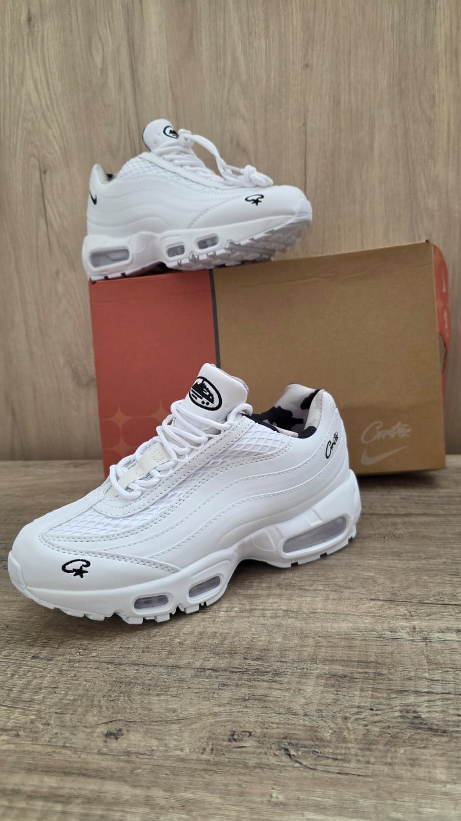 Air max 95 corteiz blanca logo negro