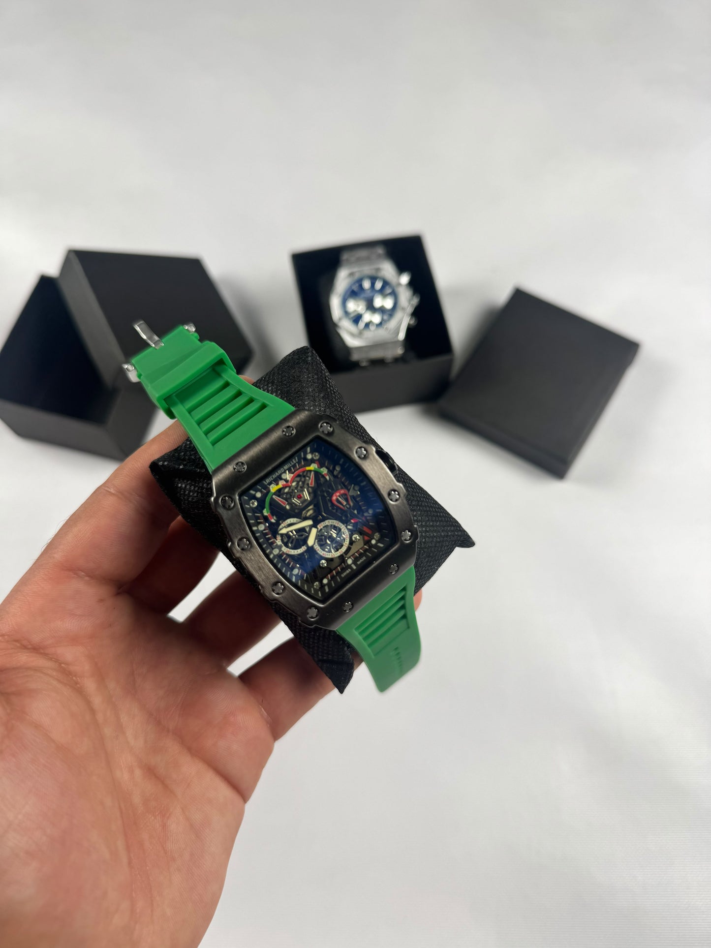 RELOJ RICHARD MILLE NEGRAS Y VERDES