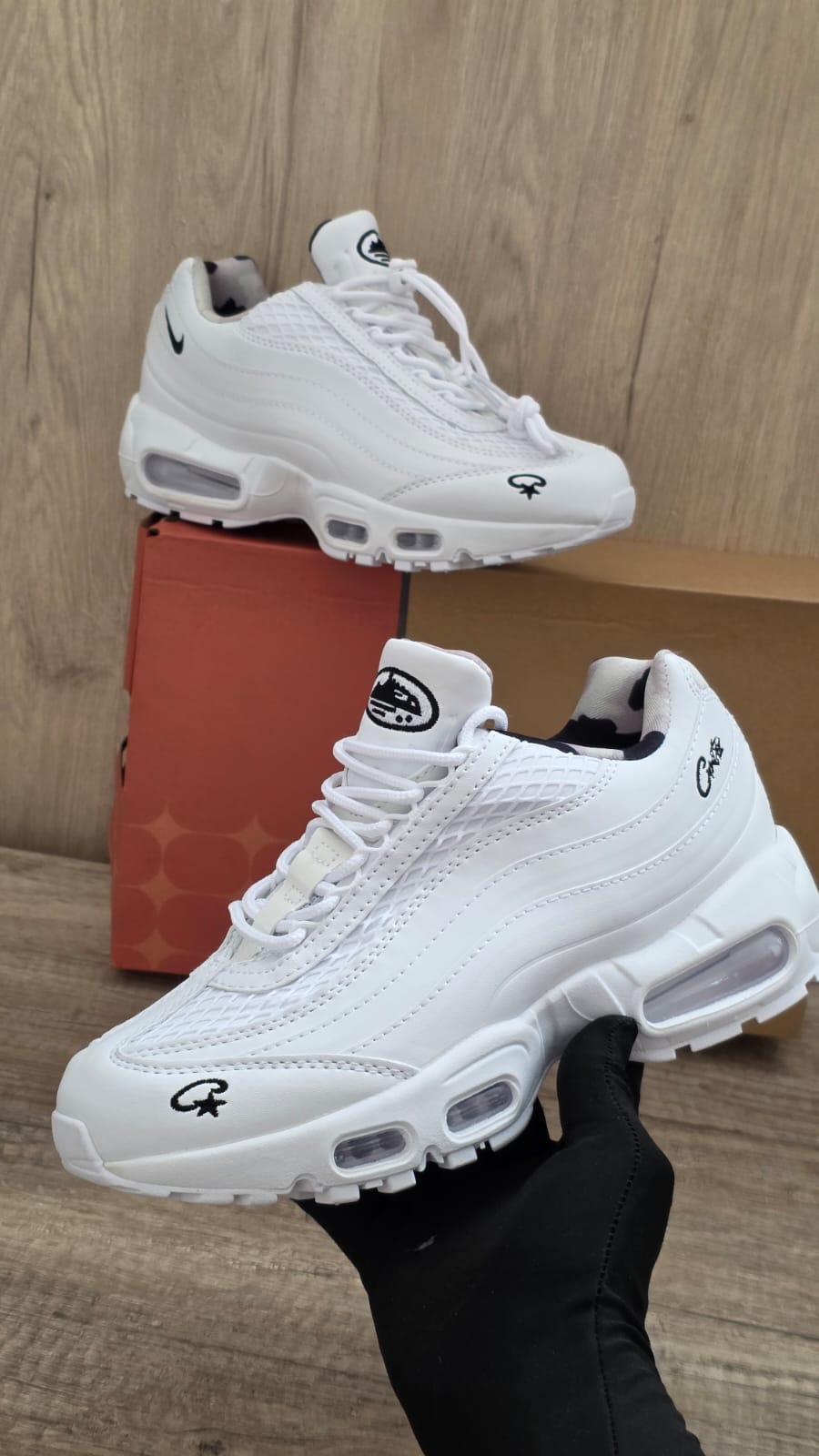 Air max 95 corteiz blanca logo negro