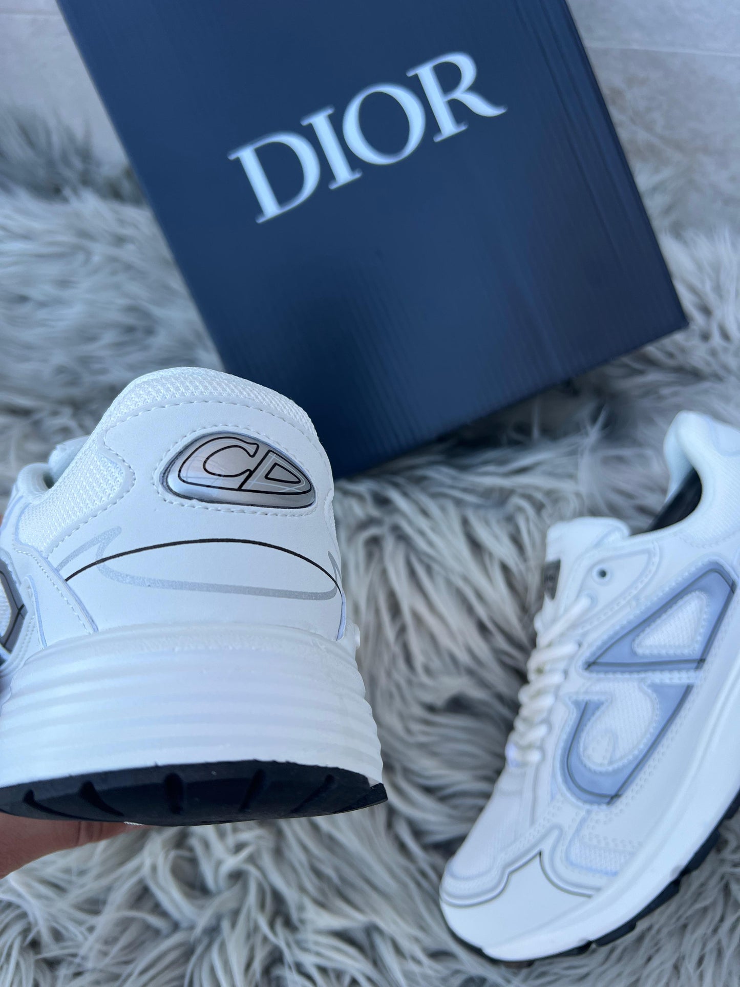 Dior b30 blancas logo gris