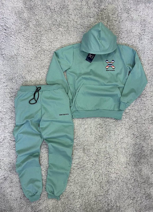 Chandal Blue Banana verde logo multicolor