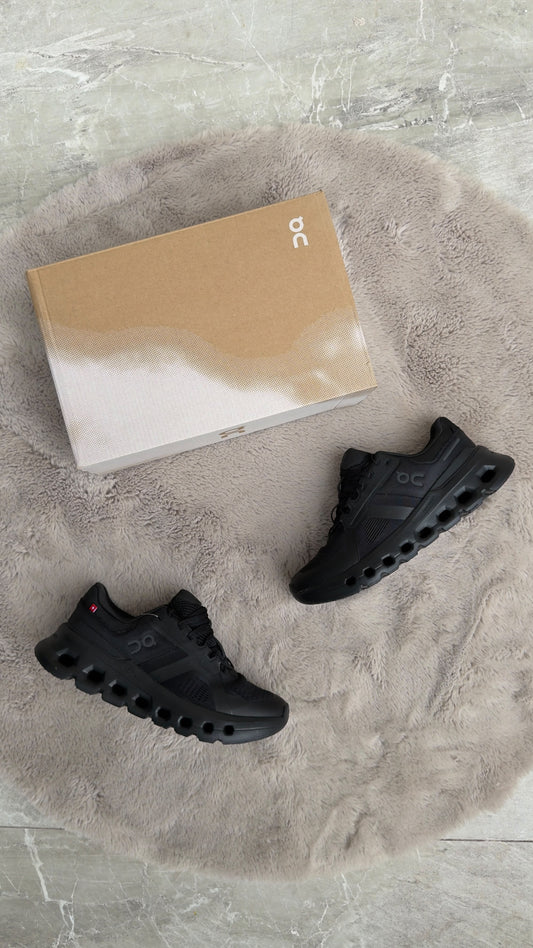 Zapatillas ON negras logo gris