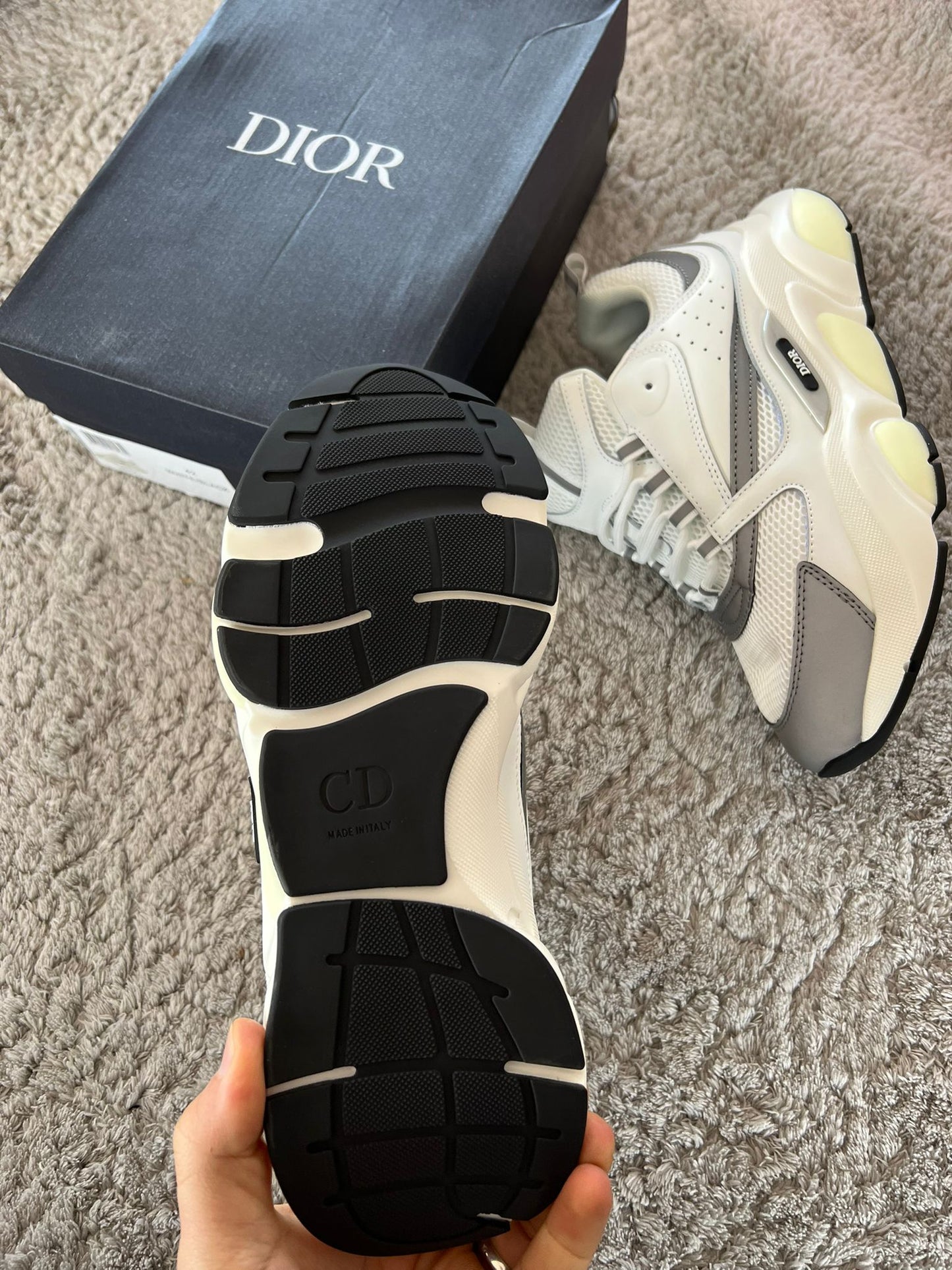 Dior b22 blancas detalles grises