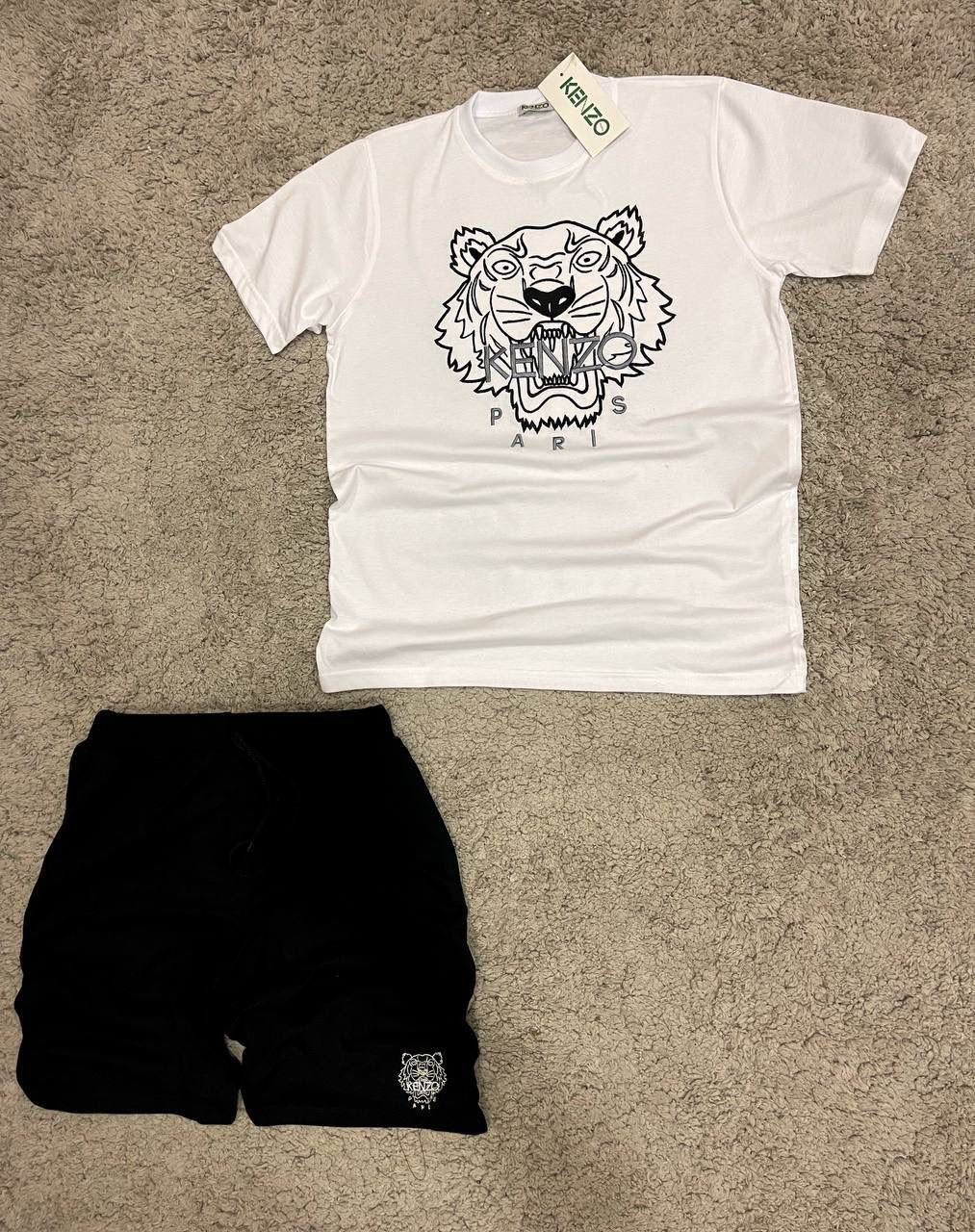 Conjunto verano kenzo blanco logo negro