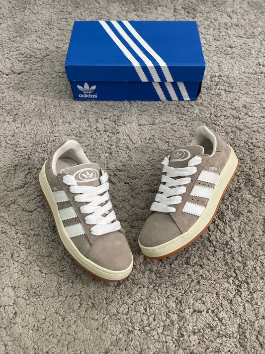 ADIDAS CAMPUS gris logo blanco