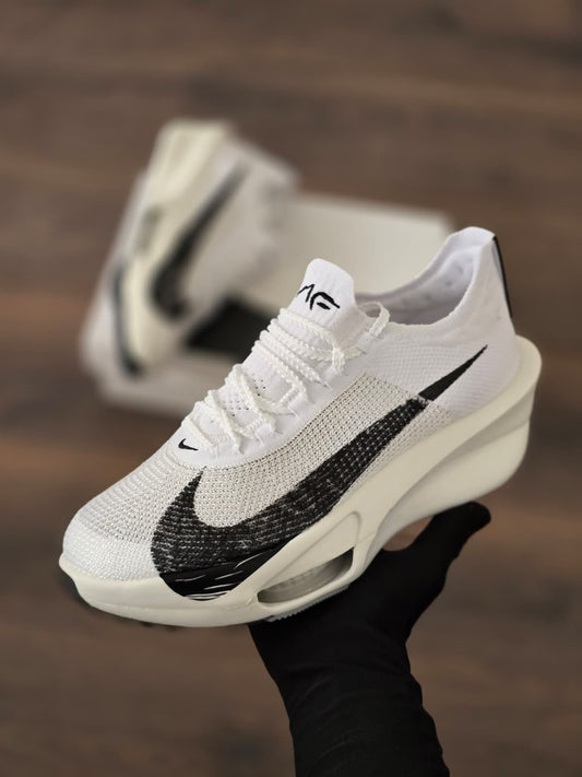 Air zoom blanca logo negro